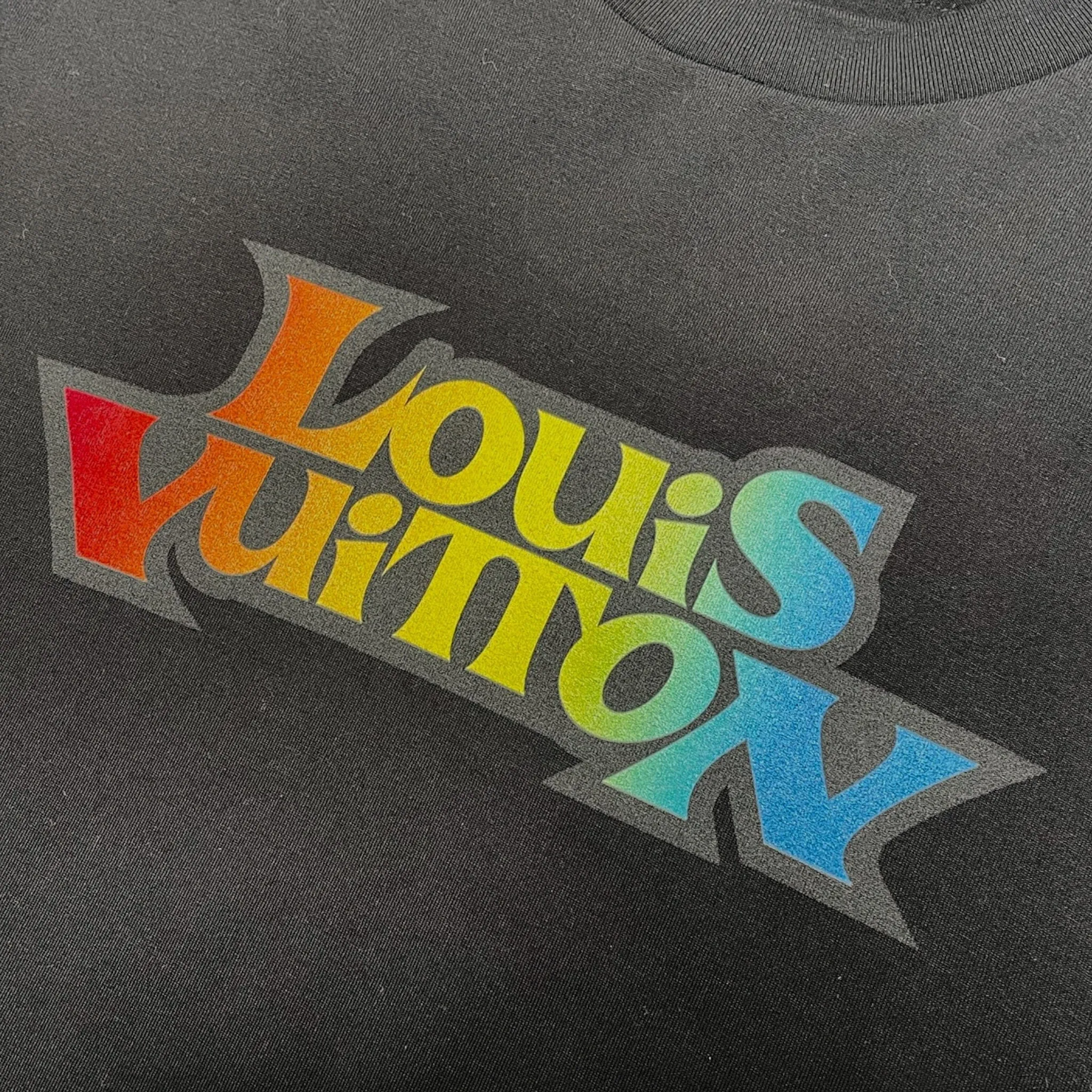 Louis Vuitton Degraded Printed Logo Long Sleeve Tee Shirt