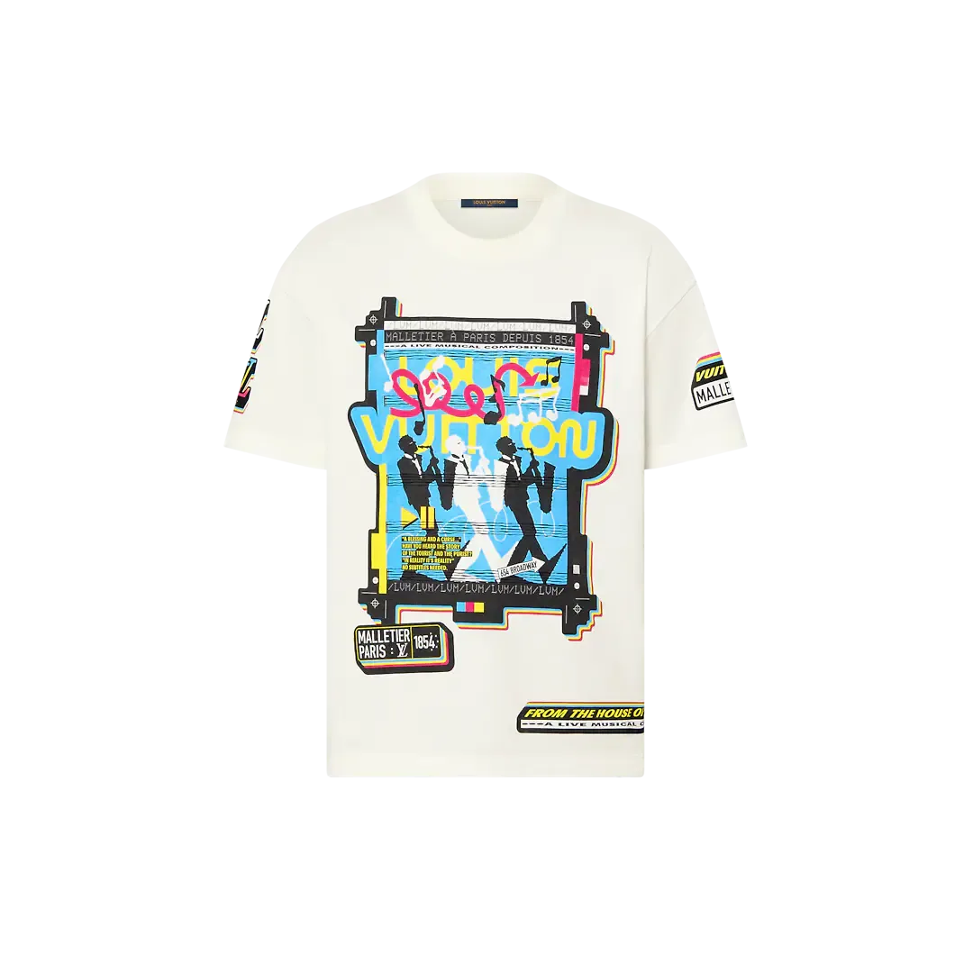 Louis Vuitton Jazz Flyers Short-Sleeved T-Shirt