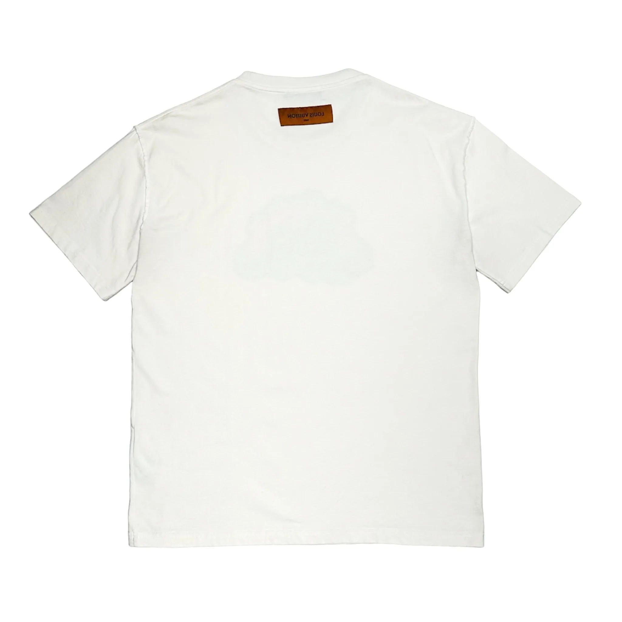 Louis Vuitton Rainbow Printed Short Sleeve Tee Shirt White Pre-Owned