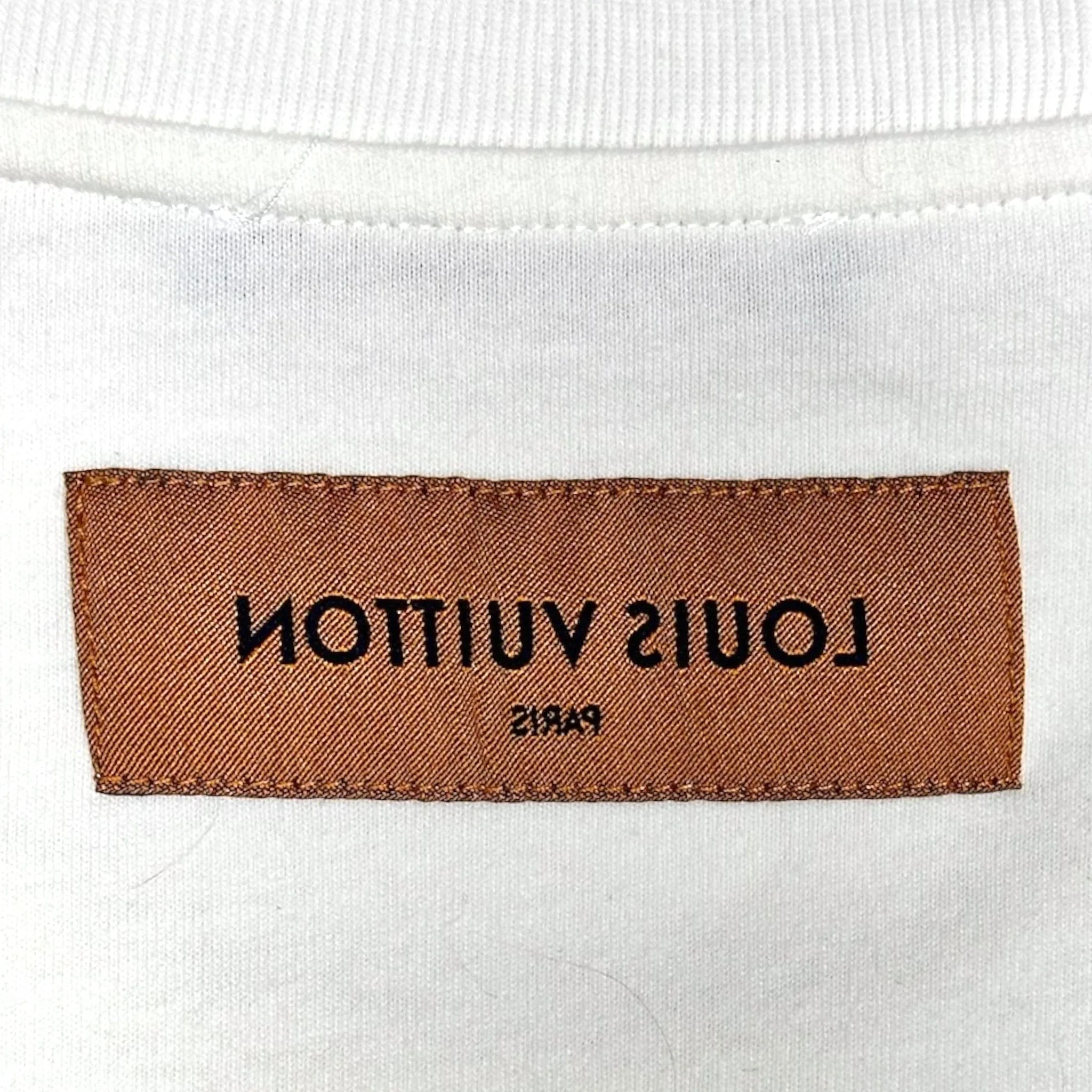 Louis Vuitton Rainbow Printed Short Sleeve Tee Shirt White Pre-Owned