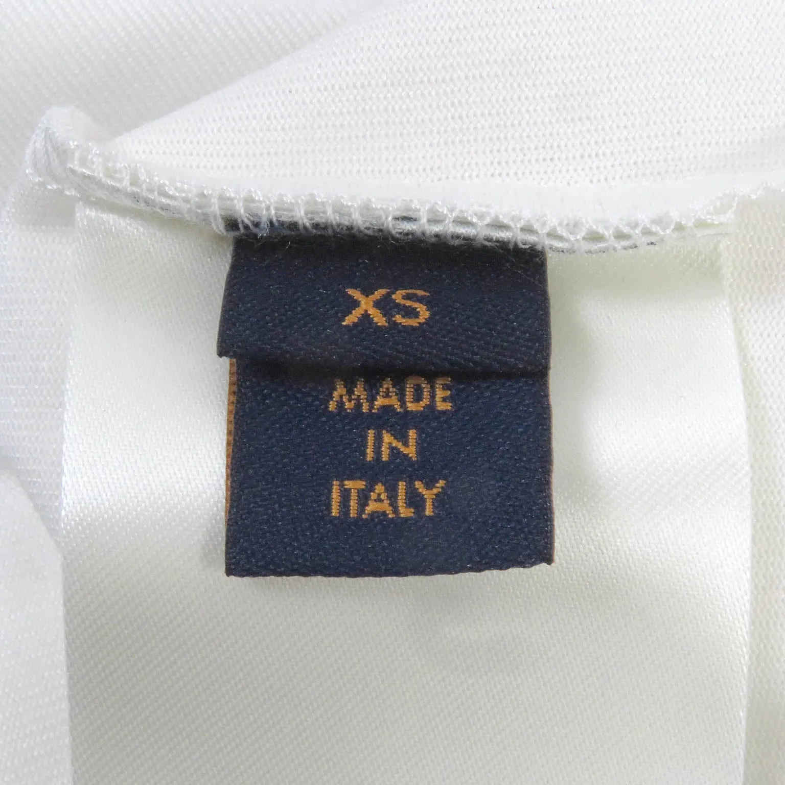 LOUIS VUITTON Short sleeve polo shirt polyester white Equipe LV Polo XS