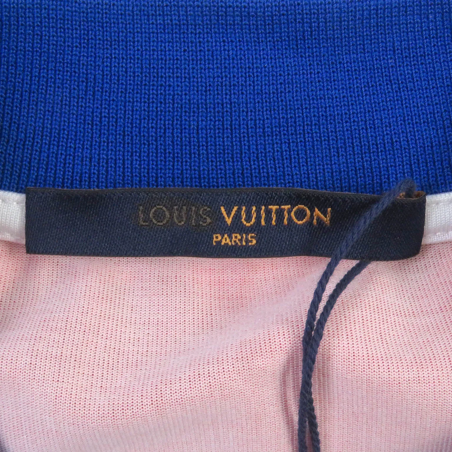 LOUIS VUITTON Short sleeve polo shirt polyester white Equipe LV Polo XS