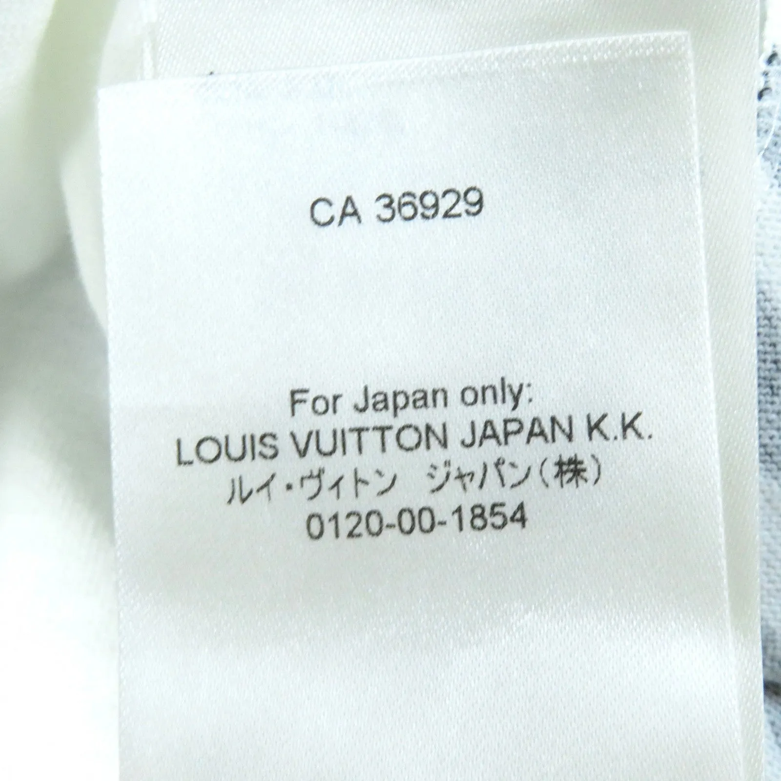 LOUIS VUITTON Short sleeve T-shirt 1ABCFP Main: 100% cotton, Other: 55% polyester, 45% cotton White blue black Vuitton Paris T-shirt Women M Used