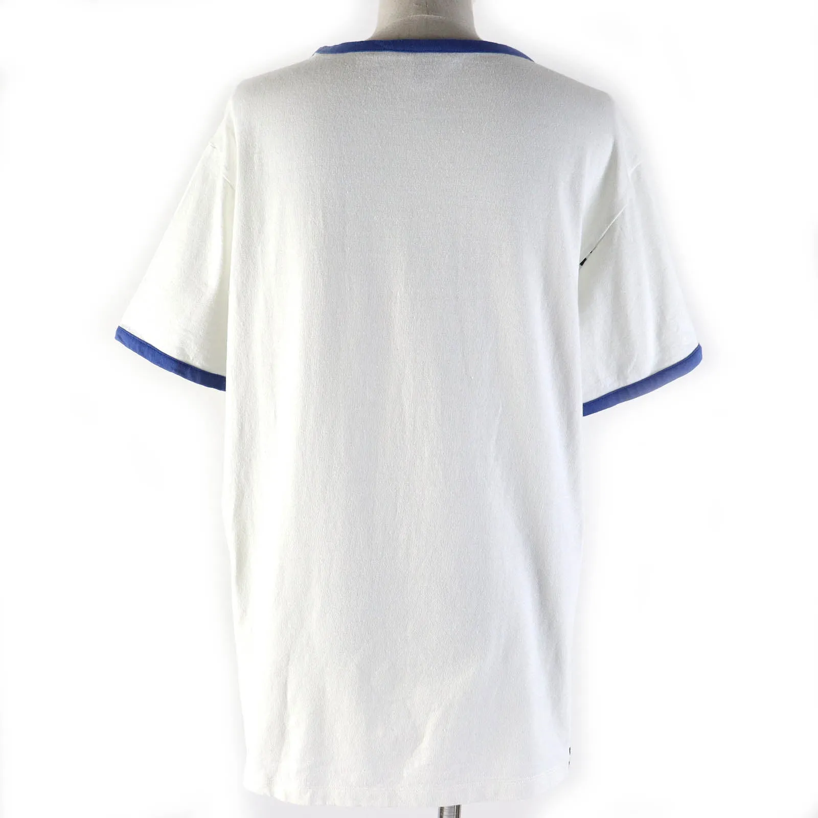 LOUIS VUITTON Short sleeve T-shirt 1ABCFP Main: 100% cotton, Other: 55% polyester, 45% cotton White blue black Vuitton Paris T-shirt Women M Used