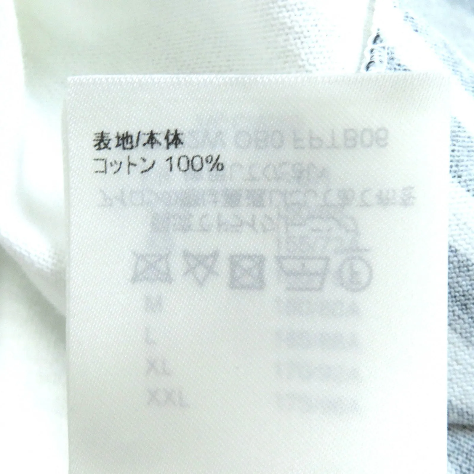 LOUIS VUITTON Short sleeve T-shirt 1ABCFP Main: 100% cotton, Other: 55% polyester, 45% cotton White blue black Vuitton Paris T-shirt Women M Used