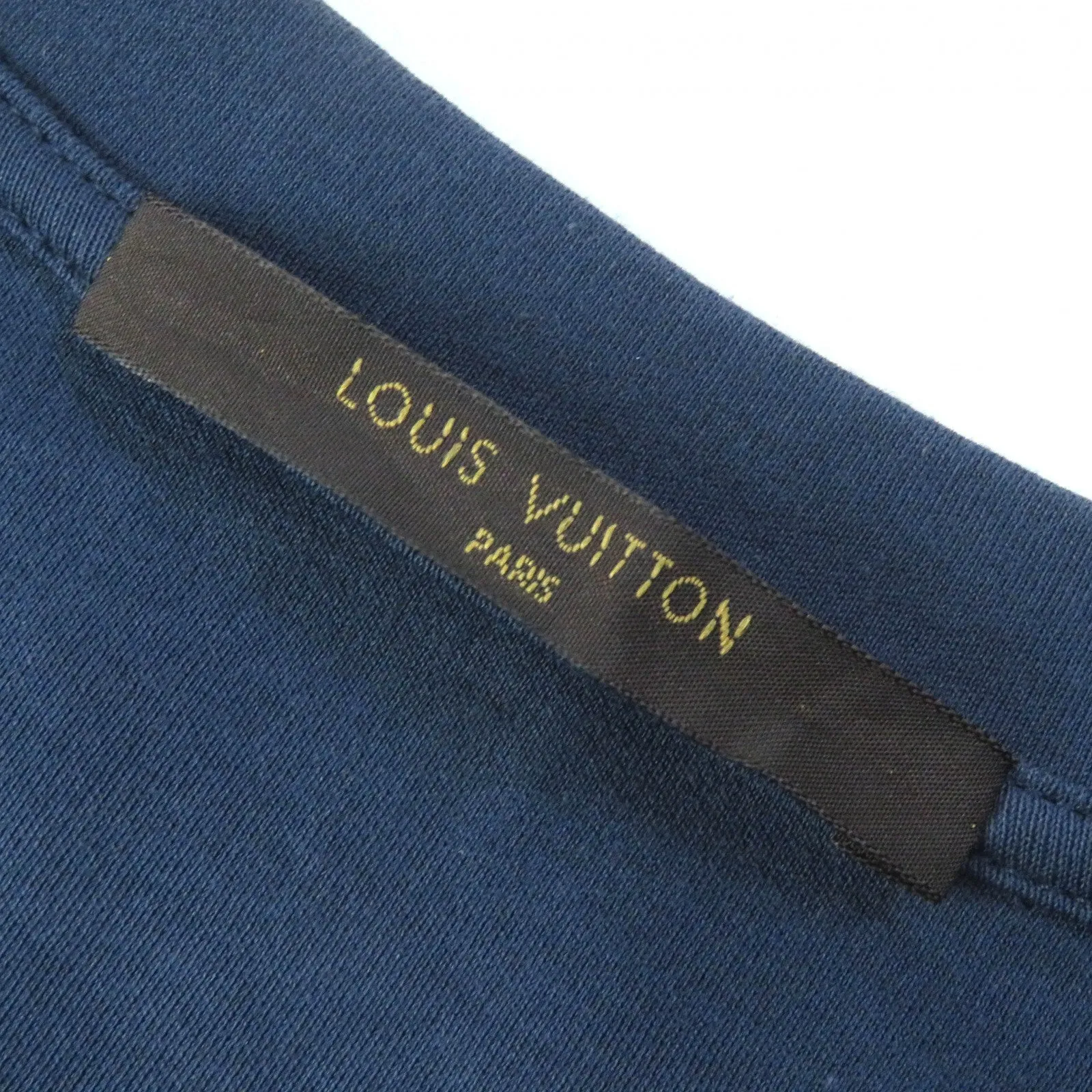 LOUIS VUITTON Short sleeve T-shirt cotton Navy XS