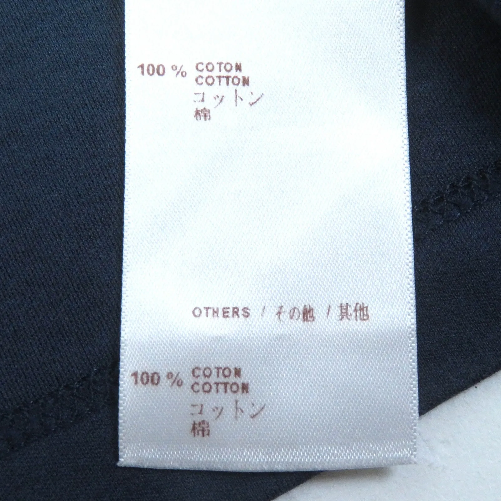 LOUIS VUITTON Short sleeve T-shirt cotton Navy XS