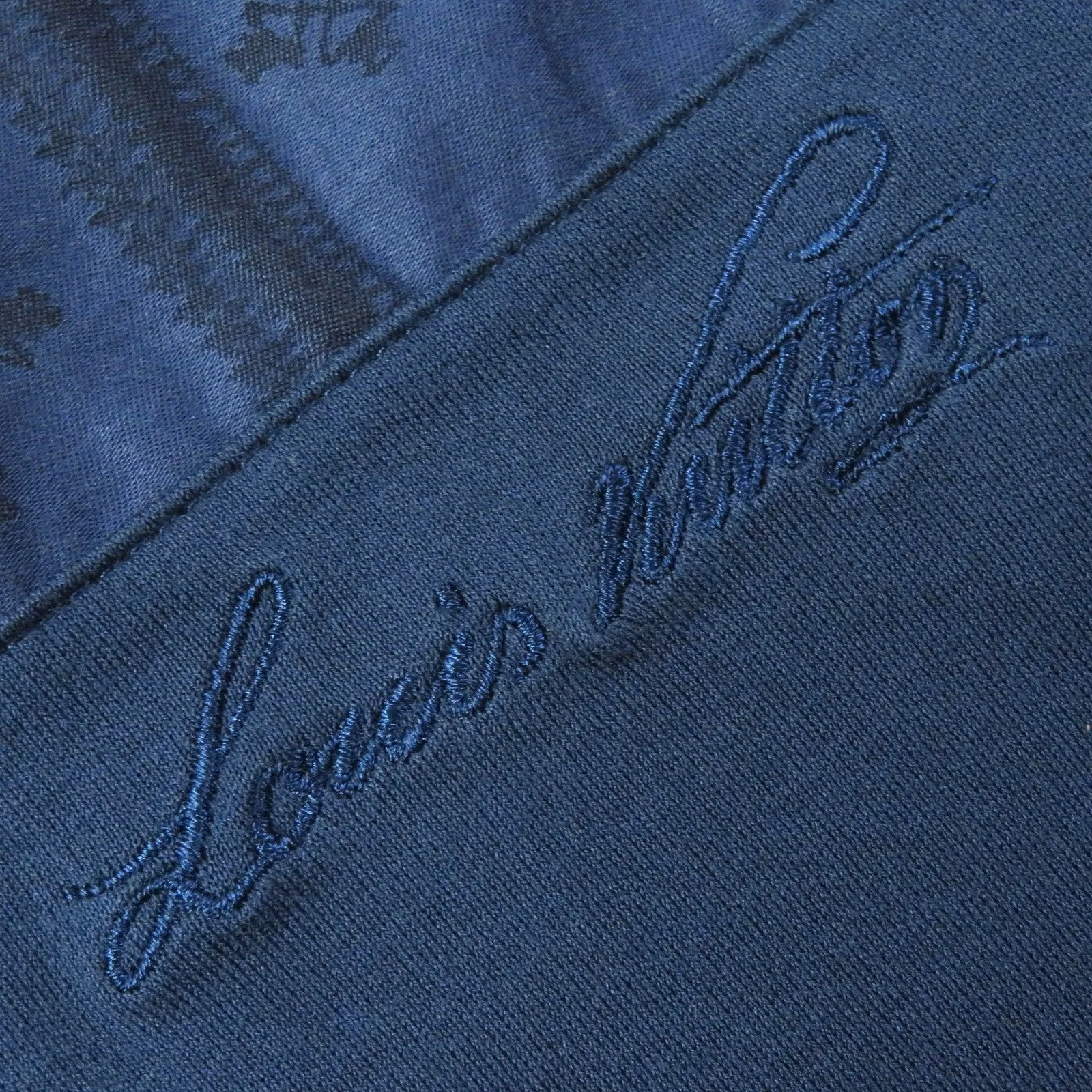 LOUIS VUITTON Short sleeve T-shirt cotton Navy XS