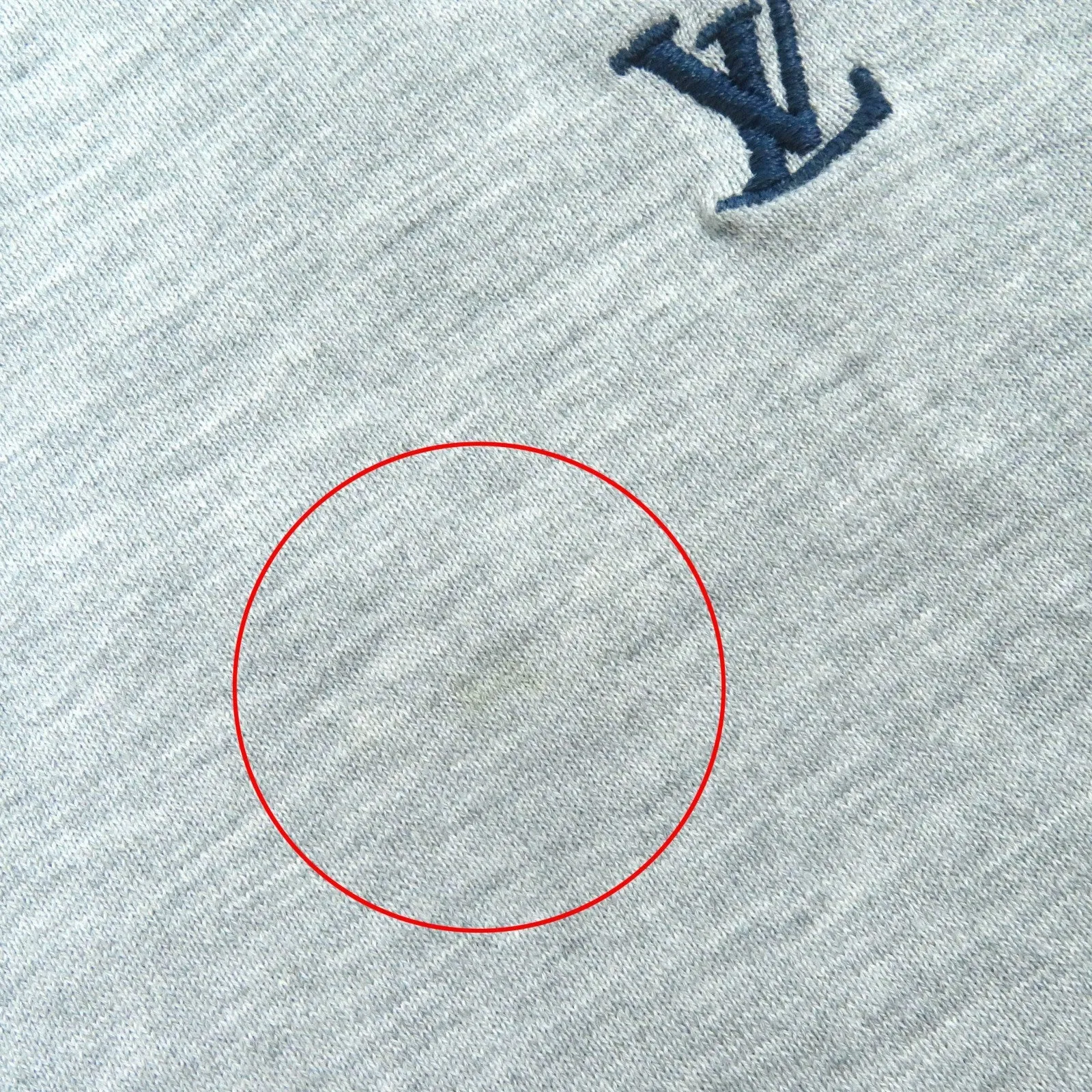 LOUIS VUITTON Short sleeve T-shirt Main: 100% cotton gray mens S Used