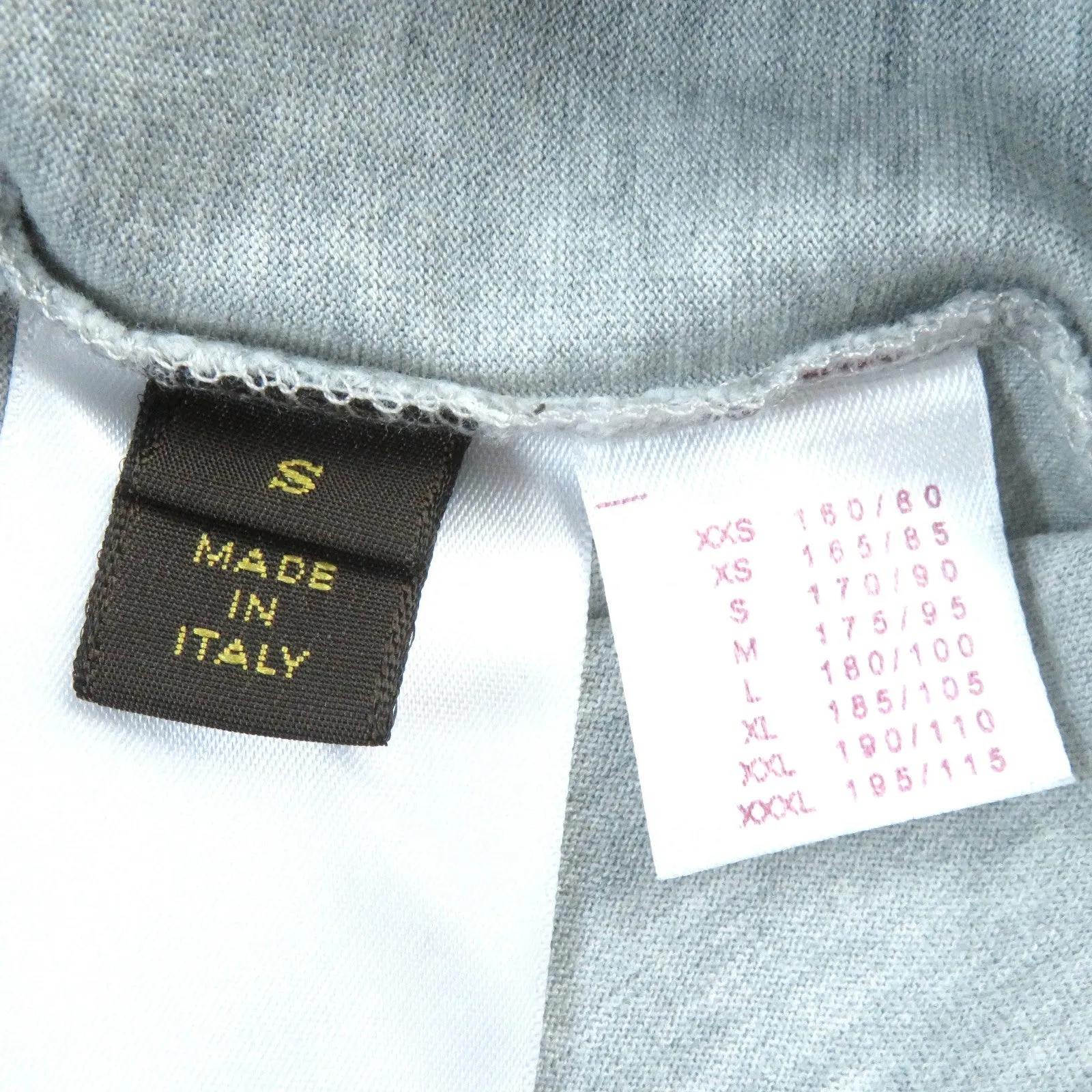 LOUIS VUITTON Short sleeve T-shirt Main: 100% cotton gray mens S Used