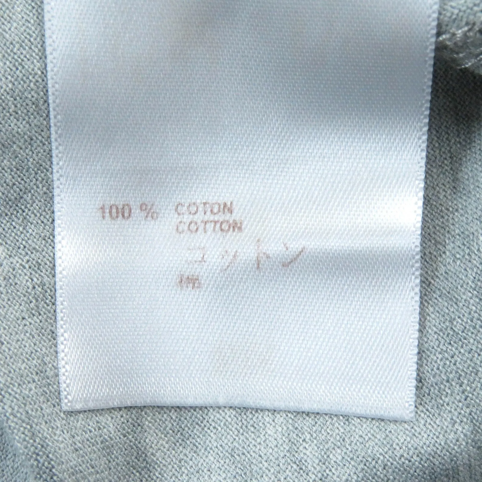 LOUIS VUITTON Short sleeve T-shirt Main: 100% cotton gray mens S Used