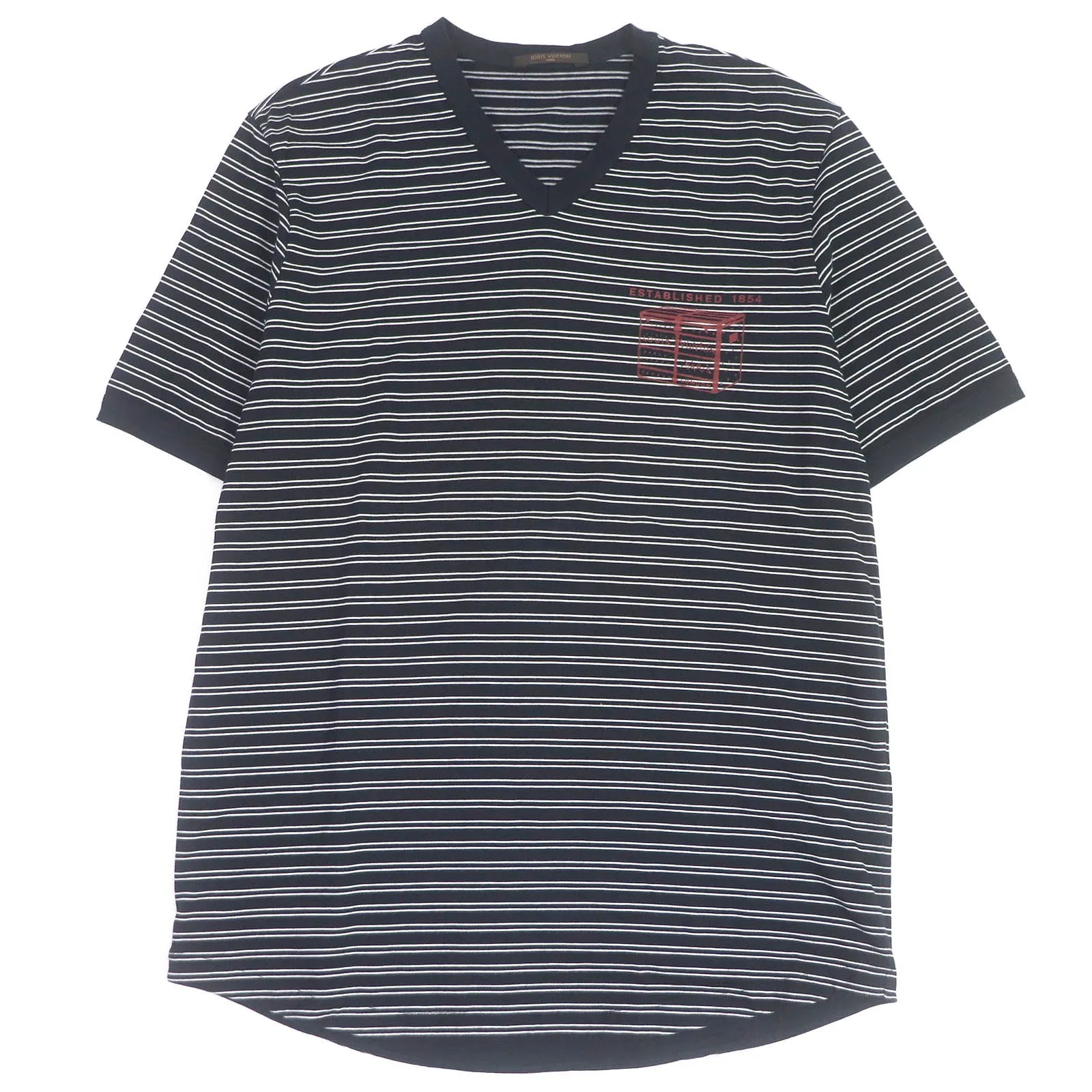 LOUIS VUITTON Short sleeve T-shirt Main: 100% cotton Navy mens L Used