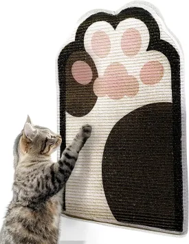 Lukamoo Cat Scratching Pad, Wall Mounted Scratcher for Indoor Cats (Tuxedo, Medium (24'' x 16''))