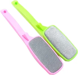 Magic Lint Brush, Fabric and Clothes Cleaner, Also Pet Hair, Dust Remover, with Pop-up Multi-Directional Swivel Head 2Pcs (Random Color)
