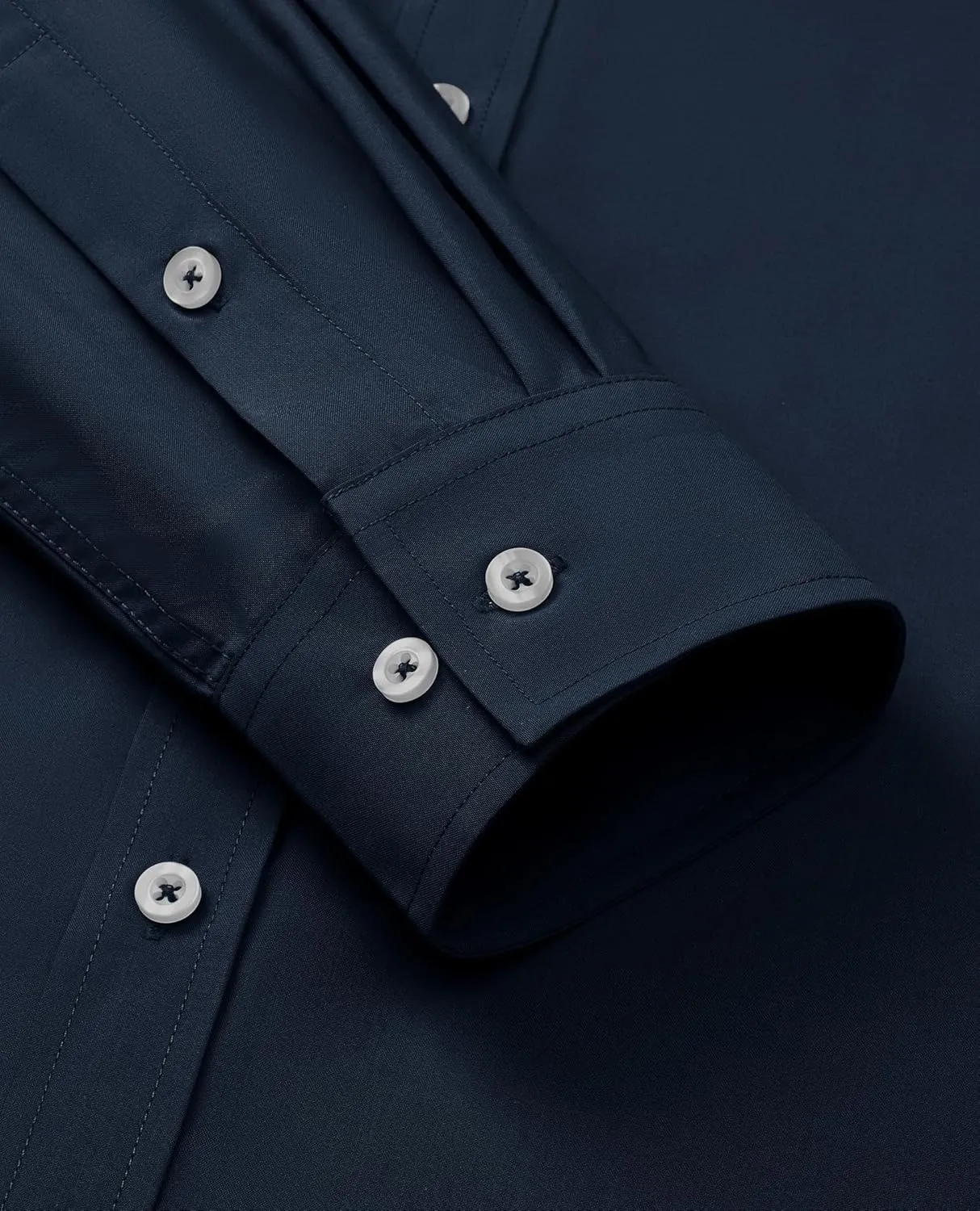 Mens Dress Shirts Wrinkle Free Dress Shirts for Men Long Sleeve Button Down Shirts Banded Collar Shirts