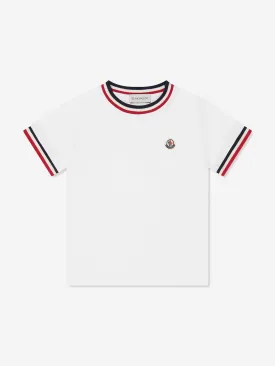 Moncler Enfant Boys Striped Detail Logo T-Shirt