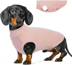 Pullover Warm Vet's Best Dog Sweater - Pink Fleece, Large Stretchable, Medium Dog Jacket for Dachshunds, French Bulldogs, Mini Schnauzers