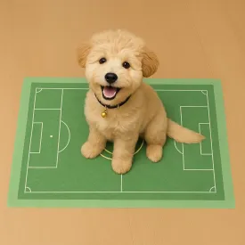 Puppy Training Pee Pads for Indoor Use  Grass Green Design with Target Zone, Quick Dry, Leak-Proof (Bullseye Induction-Four-Corner Stickers,S: 13 * 18 in,2)