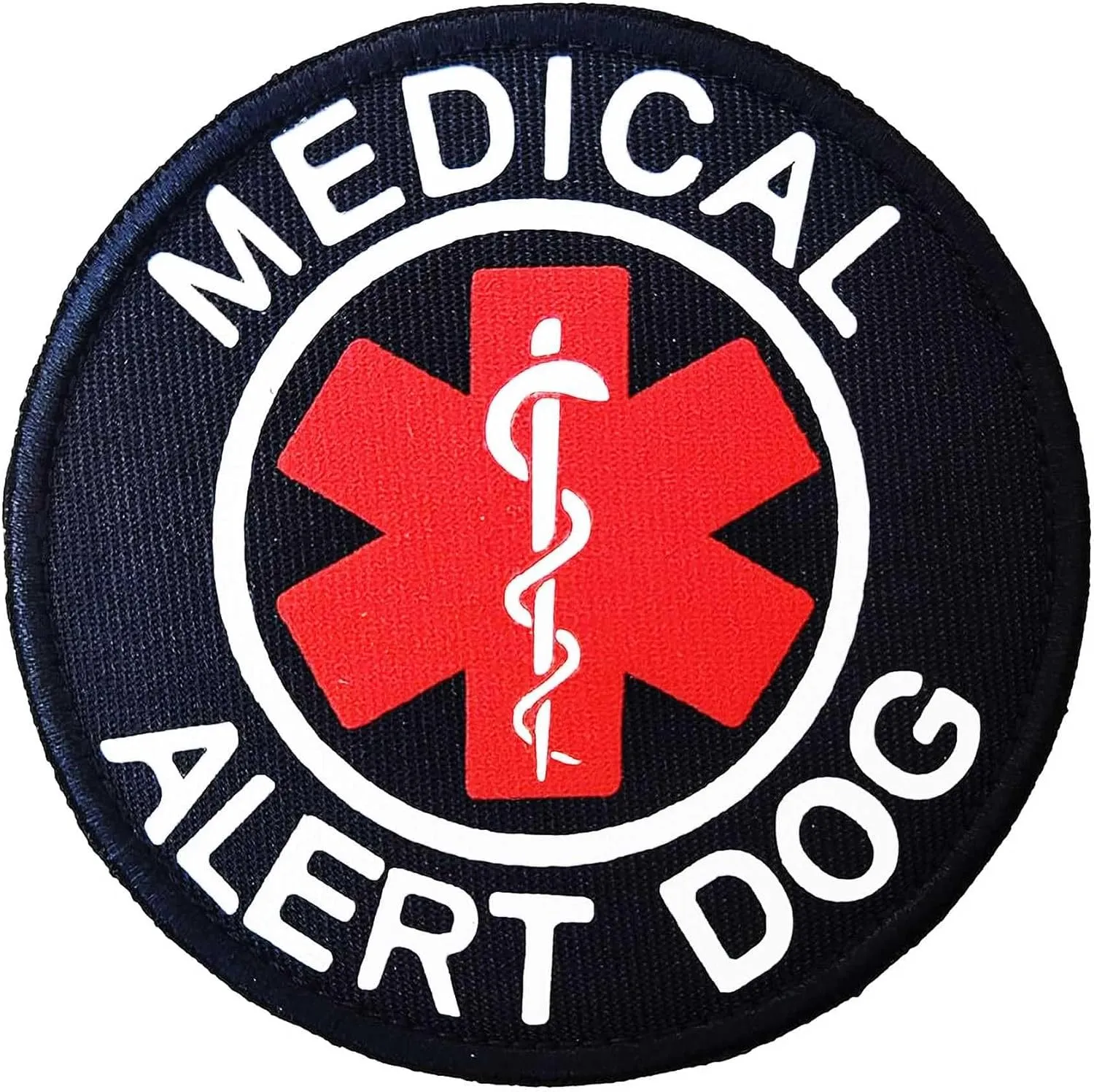 Reflective Service Dog Patch, EMS EMT Medical Alert Dog Tactical Military Hook & Loop Patches for Service Dog Vests