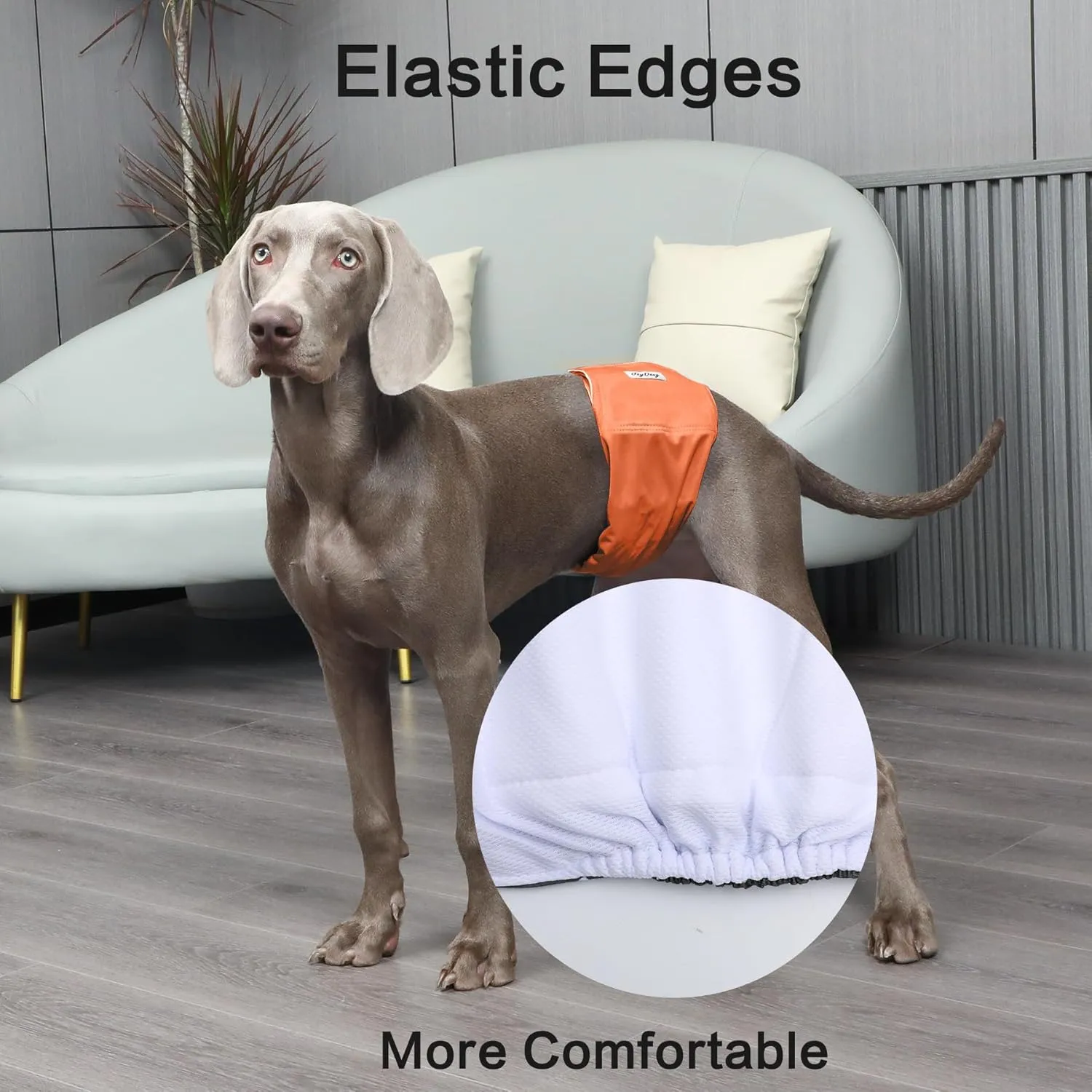 Reusable Dog Belly Bands for Male Dogs Diapers,5 Pack Premium Washable Dog Diapers Male Doggie Nappies Wrap,XL