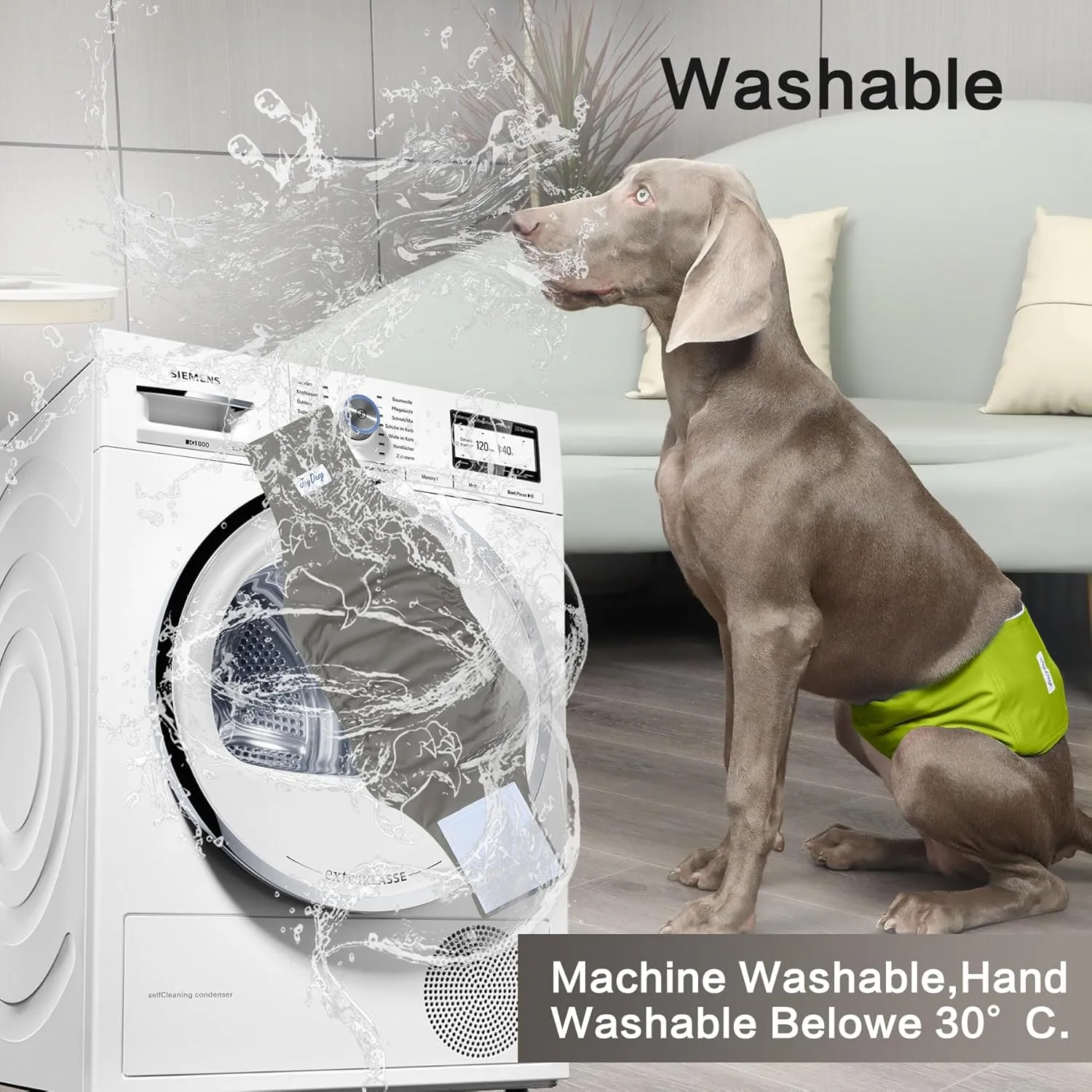 Reusable Dog Belly Bands for Male Dogs Diapers,5 Pack Premium Washable Dog Diapers Male Doggie Nappies Wrap,XL