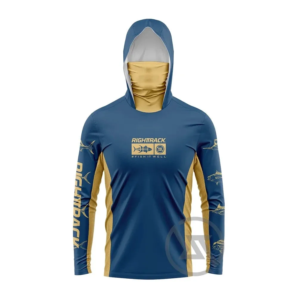 RightTrack Mask Fishing Hoodies: Ultimate Sun Protection for Anglers UPF50 