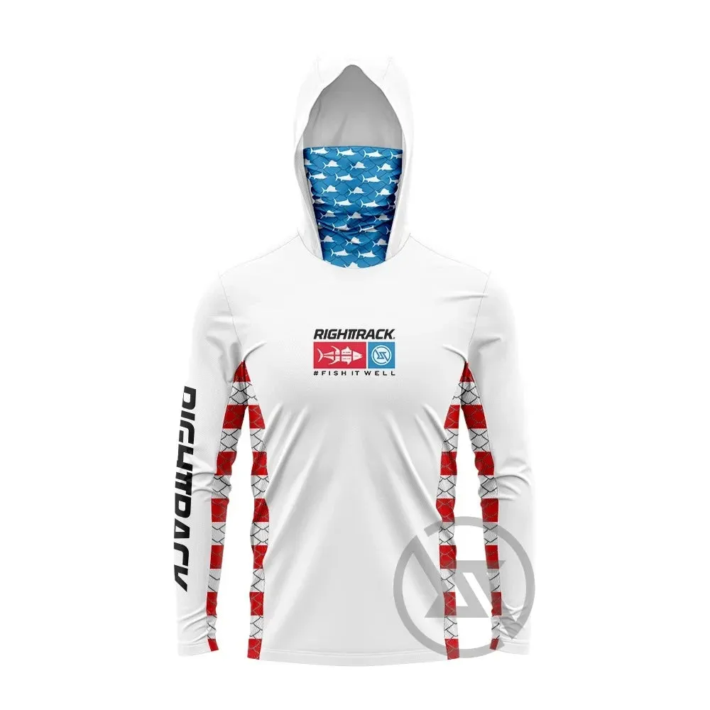 RightTrack Mask Fishing Hoodies: Ultimate Sun Protection for Anglers UPF50 