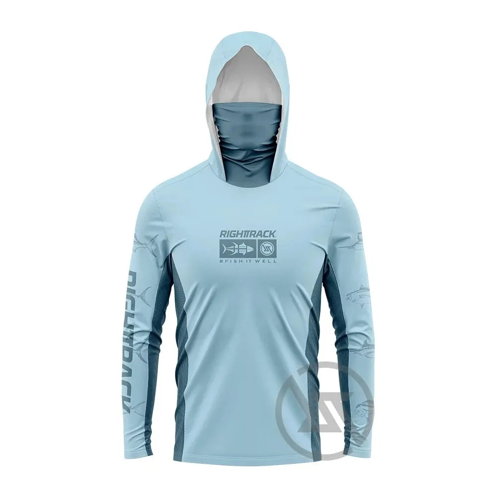 RightTrack Mask Fishing Hoodies: Ultimate Sun Protection for Anglers UPF50 