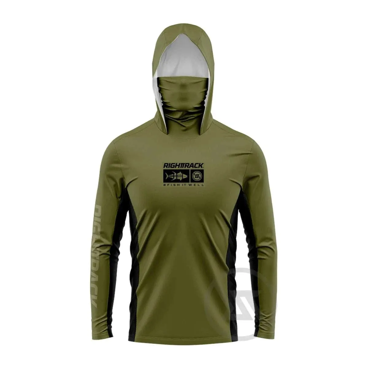 RightTrack Mask Fishing Hoodies: Ultimate Sun Protection for Anglers UPF50 