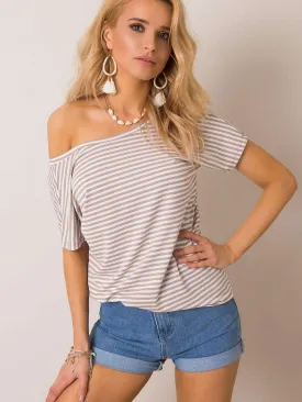Rue Paris WMN Bge Striped T-Shirt