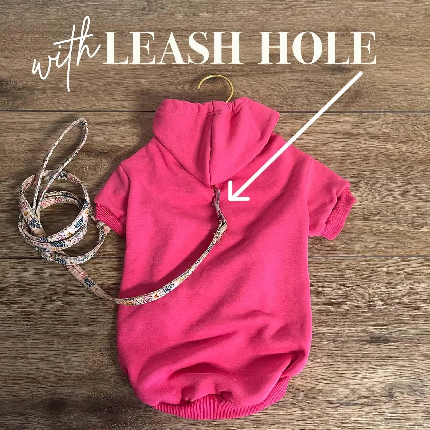 She Said Yes! Wedding Engagement Announcement Dog Hoodie Fleece Lined Pullover Sweatshirt with Leash Hole (Green, 3X-Large 332)