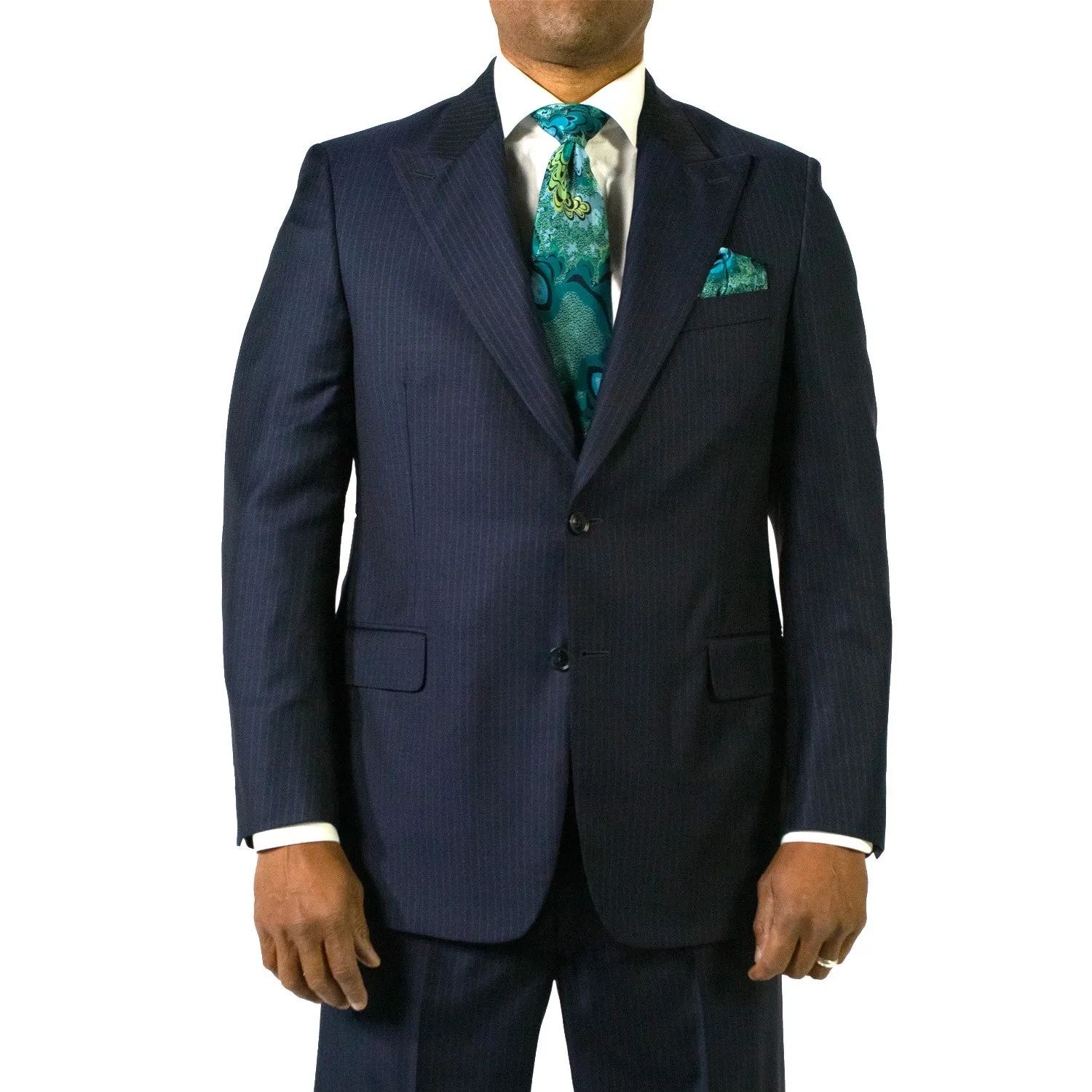 Single Breasted Pinstripe Suit