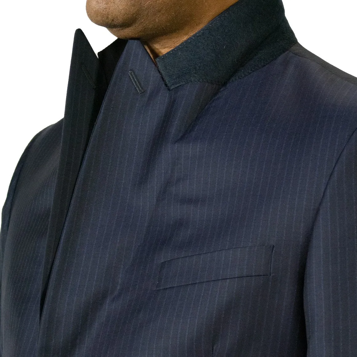 Single Breasted Pinstripe Suit