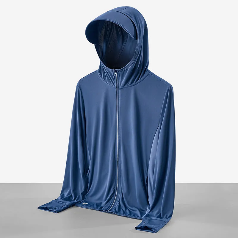 Sun Resistant Clothes Ice Silk Sun Protection Clothing Female Outdoor Sun Protection Jacket Male