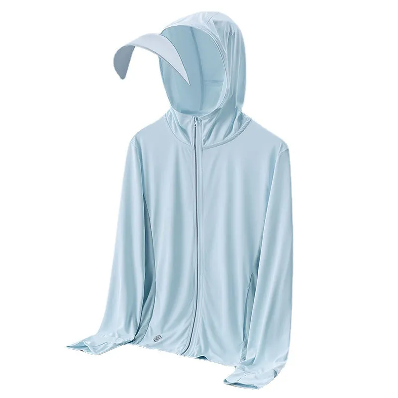 Sun Resistant Clothes Ice Silk Sun Protection Clothing Female Outdoor Sun Protection Jacket Male