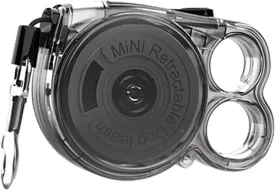 Transparent Rainbow Small Dog Retractable Leash for Small Dogs and Portable Weighs Only 98g and Cats up to 18 lbs 360 Tangle-Free One-Hand Brake 10-Foot Tape Durable