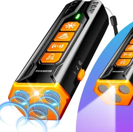 Ultrasonic Dog Bark Deterrent Devices, Anti Bark Dog Training & Behavior aids-3X Sonic Emitters 4 Modes 50ft Range ControlBarking Silencer Indoor & Outdoor, Rechargeable