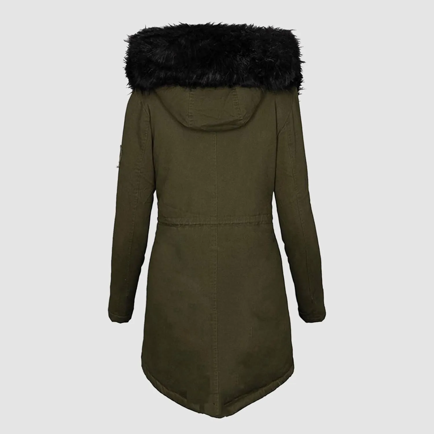 Womens Winter Coat with Fur Hood Warm Fleece Sherpa Lined Parkas Jacket Thickened Windproof Heavyweight Snow Jackets